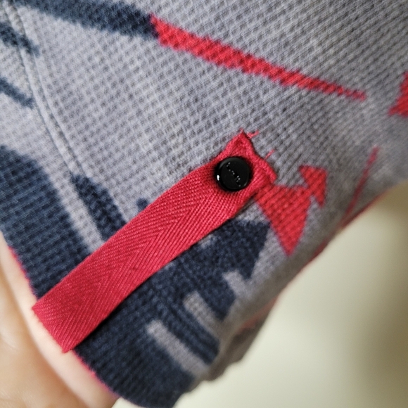 Vintage Lauren Ralph Lauren Active Southwestern Aztec 1/4 Zip Pullover XL Rustic - Picture 6 of 7